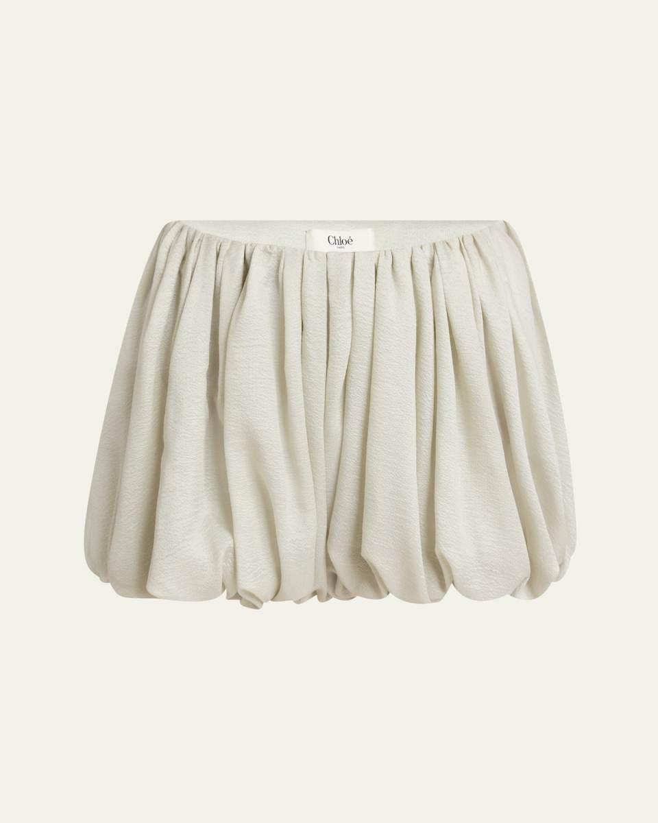 Flowy Mini Silk Wool Bloomy Shorts